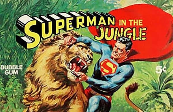 Superman in the Jungle trading card set