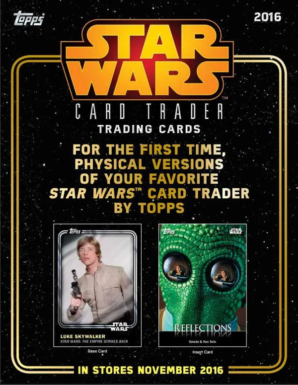 Star Wars Card Trader Physical Cards trading card set