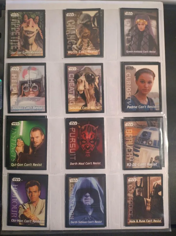 Star Wars Episode 1 - Lay's "I Can't Resist" Game trading card set