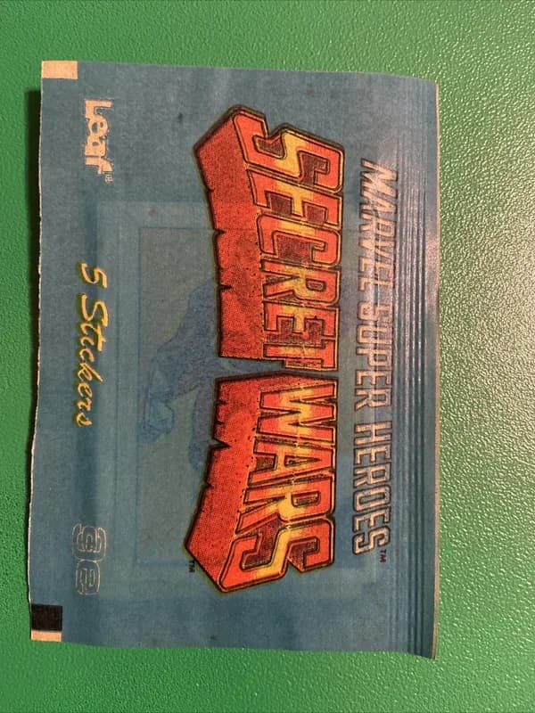 Marvel Super Heroes Secret Wars Stickers trading card set