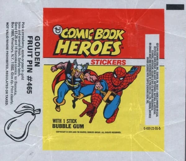 Comic Book Heroes (Marvel Comics Group) trading card set