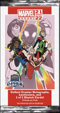 2021-22 Marvel Annual trading card set