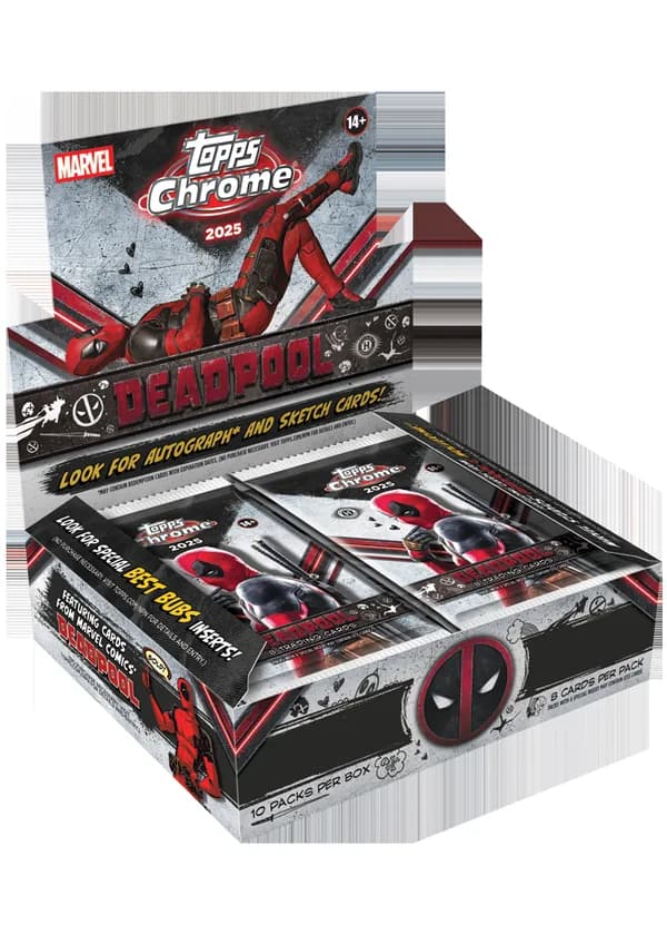 Topps Chrome Deadpool trading card set
