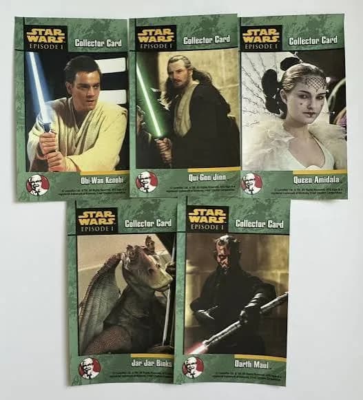 Star Wars Episode 1 Second Series trading card set