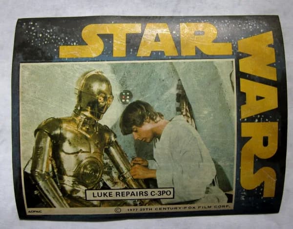 Star Wars ADPAC Stickers trading card set