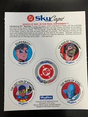 DC Skycaps trading card set