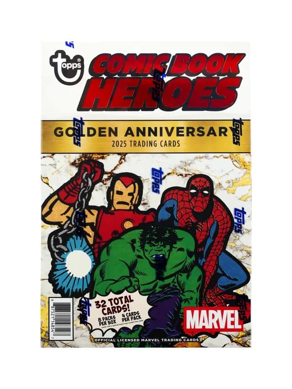 2025 Topps Marvel Comic Book Heroes 1975 Golden Anniversary trading card set