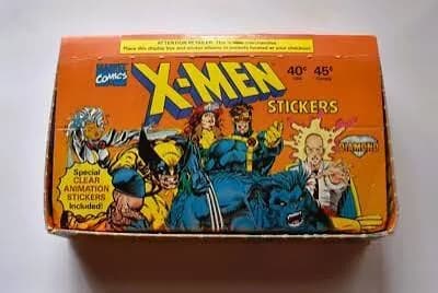 X-Men Stickers trading card set