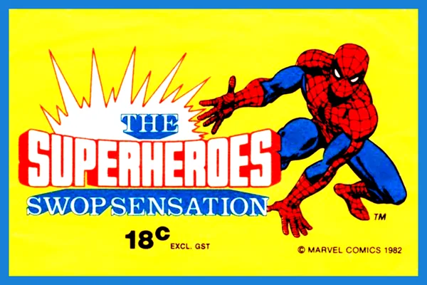 Superheroes Swop Sensation trading card set