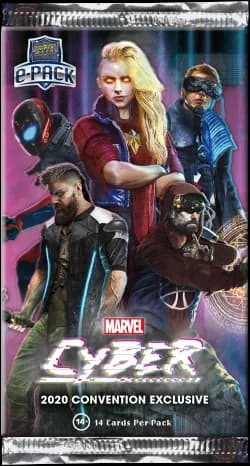 2020 Marvel Cyber trading card set