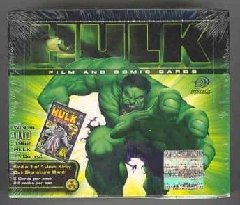 The Hulk Film and Comic Cards trading card set