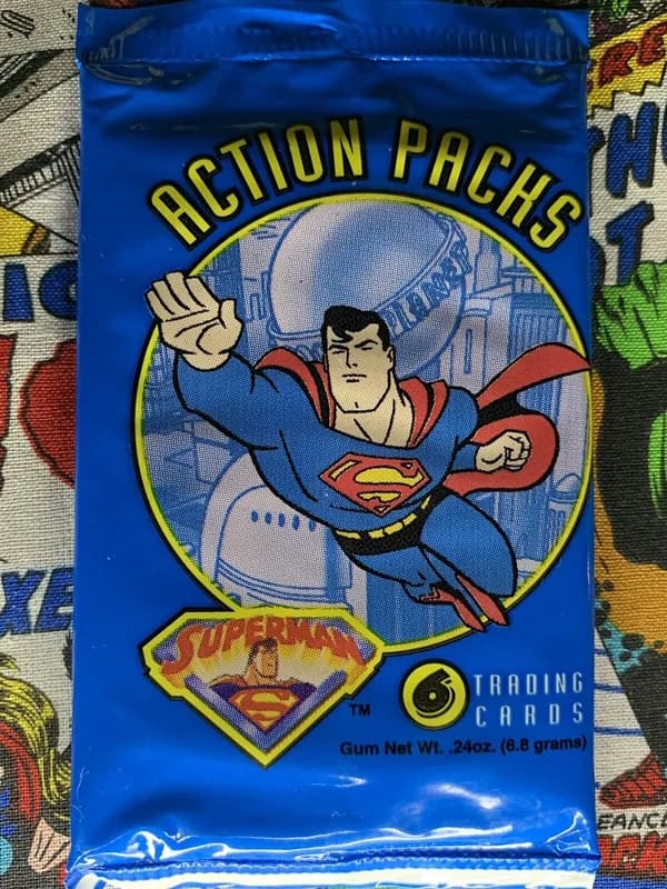 Superman Action Packs trading card set