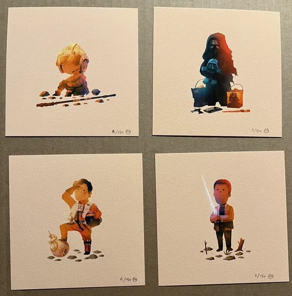 The Olly Moss Star Wars Collection trading card set