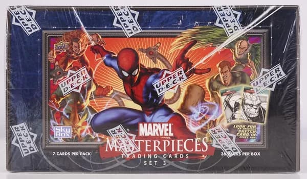 Marvel Masterpieces 3 trading card set
