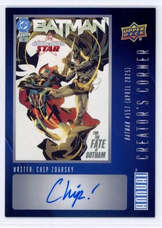 Chip Zdarsky #CC-CZ — 2024-25 Upper Deck DC Annual