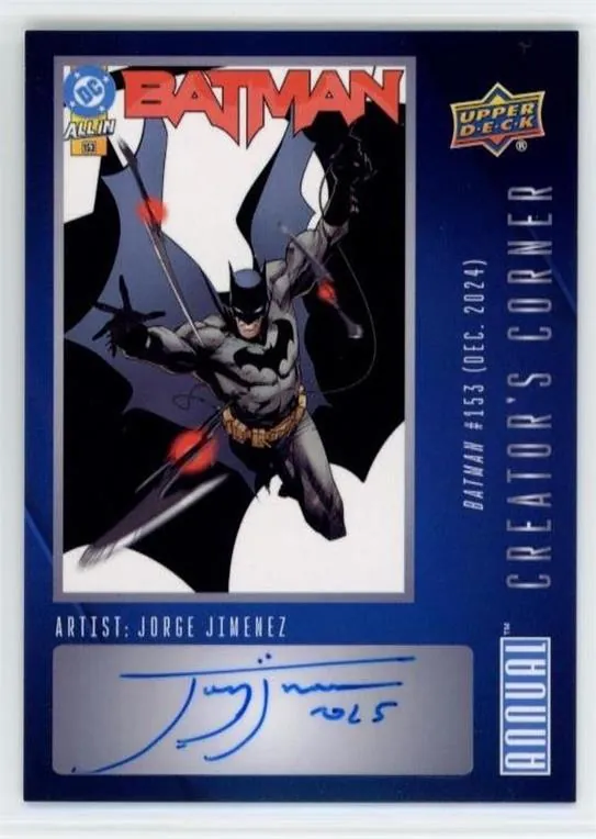 Jorge Jimenez #CC-JJ — 2024-25 Upper Deck DC Annual