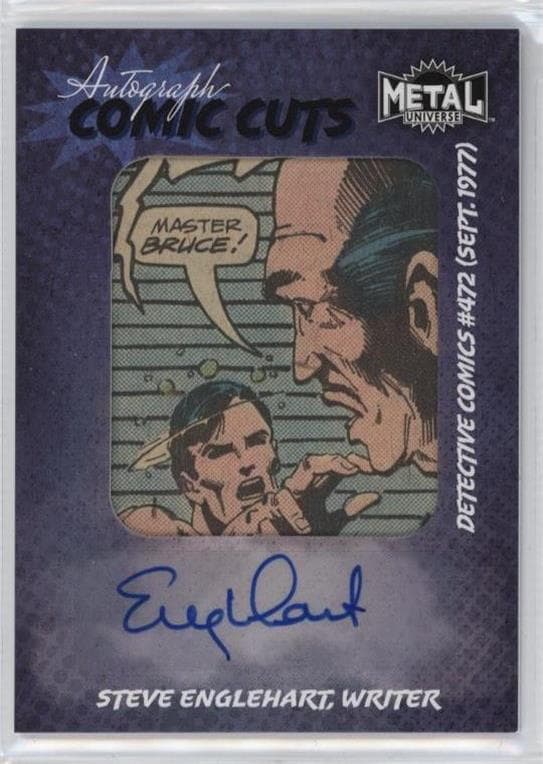 Steve Englehart (Writer) - Detective Comics (1937) #472 - Hugo Strannge Becomes Batman #ACC-SE — 2025 Skybox Metal Universe Batman