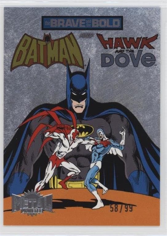 The Brave and the Bold (1955 #181 - Batman and Hawk and Dove #BB-9 — 2025 Skybox Metal Universe Batman