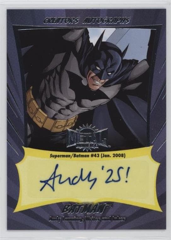 Batman - Andy Lanning (Writer and Inker), Superman/Batman (2003) #43 #CA-AL — 2025 Skybox Metal Universe Batman