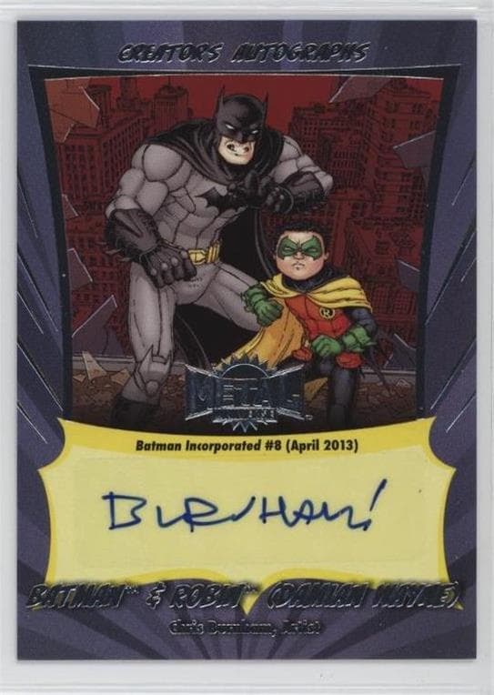 Batman and Robin (Damian Wayne) - Chris Burnham (Artist), Batman Incorporated (2011) #8 #CA-CB — 2025 Skybox Metal Universe Batman