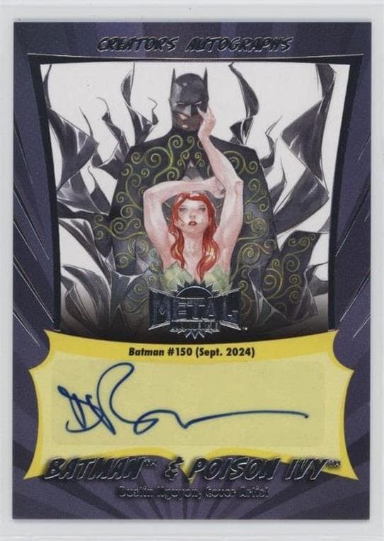 Batman and Poison Ivy - Dustin Nguyen (Cover Artist), Batman (2016) #150 #CA-DN — 2025 Skybox Metal Universe Batman