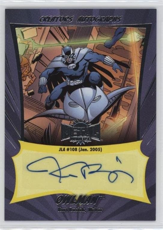Owlman - Kurt Busiek (Writer), JLA (1996) #108 #CA-KB — 2025 Skybox Metal Universe Batman