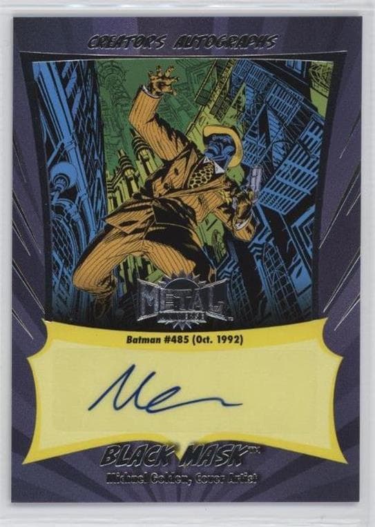 Black Mask - Michael Golden (Cover Artist), Batman (1940) #485 #CA-MG — 2025 Skybox Metal Universe Batman