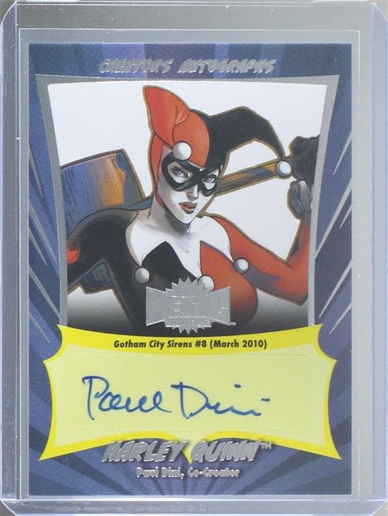 Harley Quinn - Paul Dini (Co-Creator), Gotham City Sirens (2009) #8 #CA-PD — 2025 Skybox Metal Universe Batman