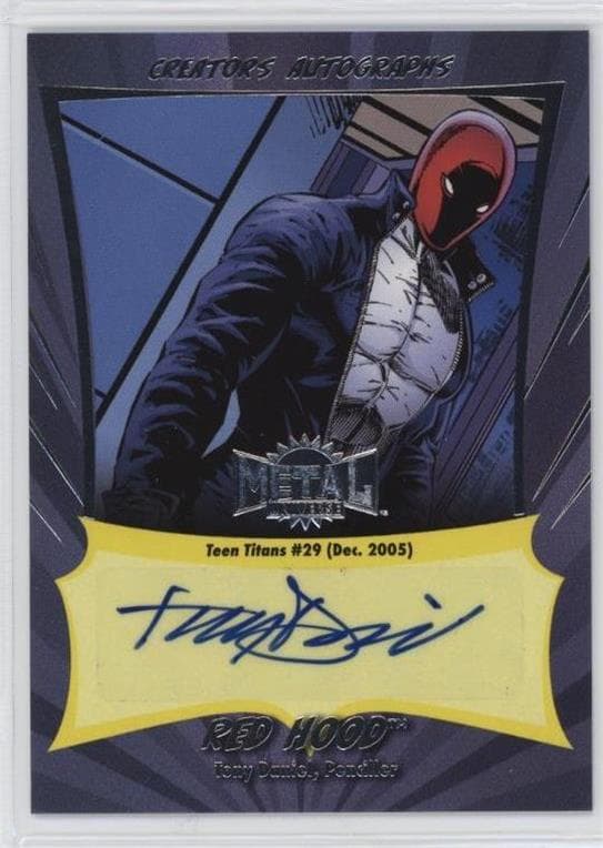 Red Hood - Tony Daniel (Penciller), Teen Titans (2003) #29 #CA-TD — 2025 Skybox Metal Universe Batman