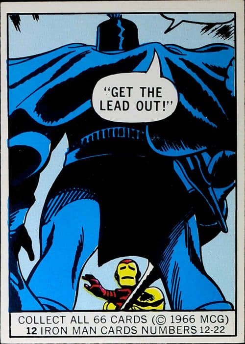 "Get the lead out!" #12 — 1966 Donruss Marvel Super Heroes