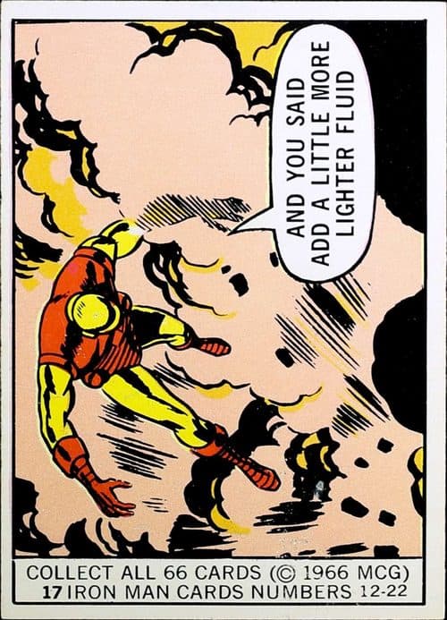 And you said add a little more lighter fluid #17 — 1966 Donruss Marvel Super Heroes