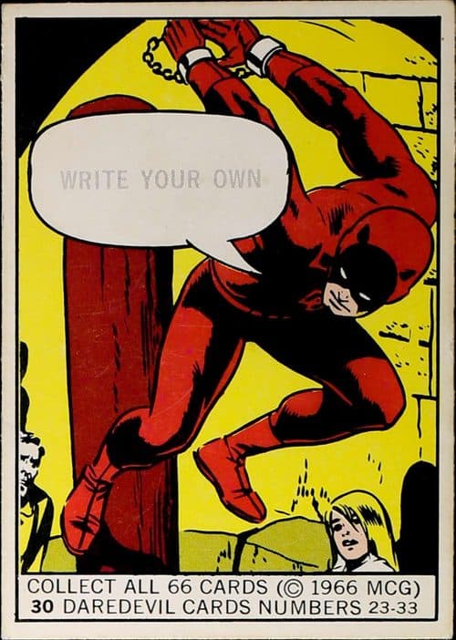 (Write your own caption) #30 — 1966 Donruss Marvel Super Heroes