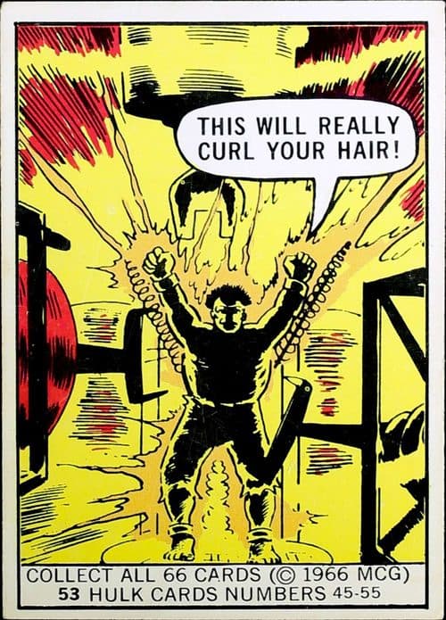 This will really curl your hair #53 — 1966 Donruss Marvel Super Heroes