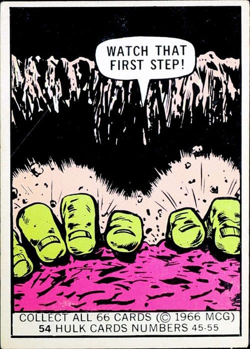 Watch that first step #54 — 1966 Donruss Marvel Super Heroes