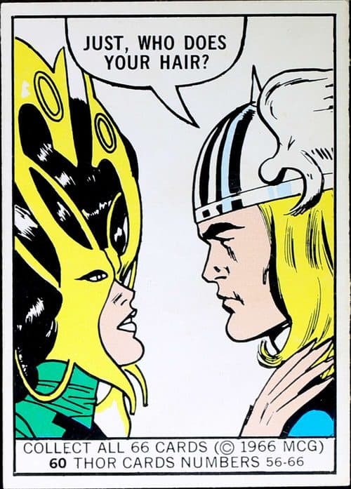 Just who does your hair? #60 — 1966 Donruss Marvel Super Heroes