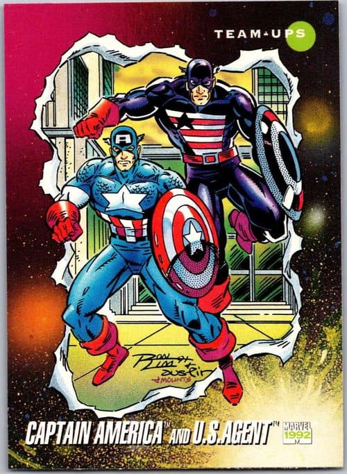 Captain America and U.S. Agent #83 — Marvel Universe 3 (1992)