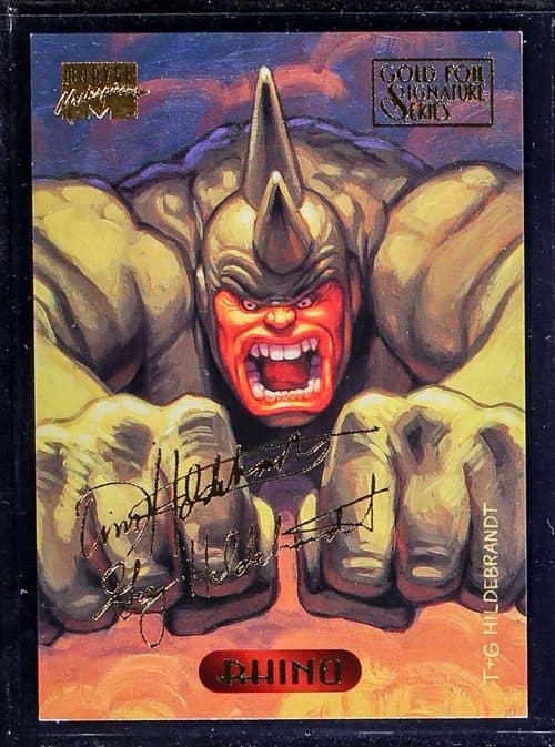 Rhino #100 — 1994 Fleer Marvel Masterpieces
