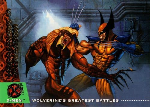 Wolverine vs. Sabretooth #137 — X-Men 1994 Fleer Ultra