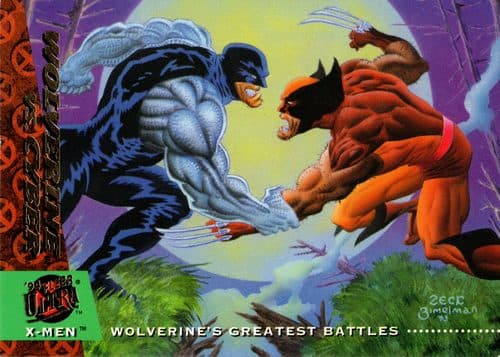 Wolverine vs. Cyber #138 — X-Men 1994 Fleer Ultra