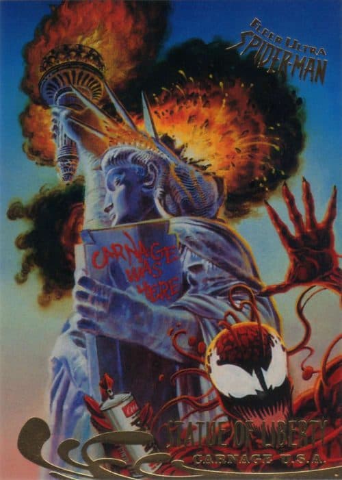 Statue of Liberty #135 — Spider-Man Premiere 1995 Ultra