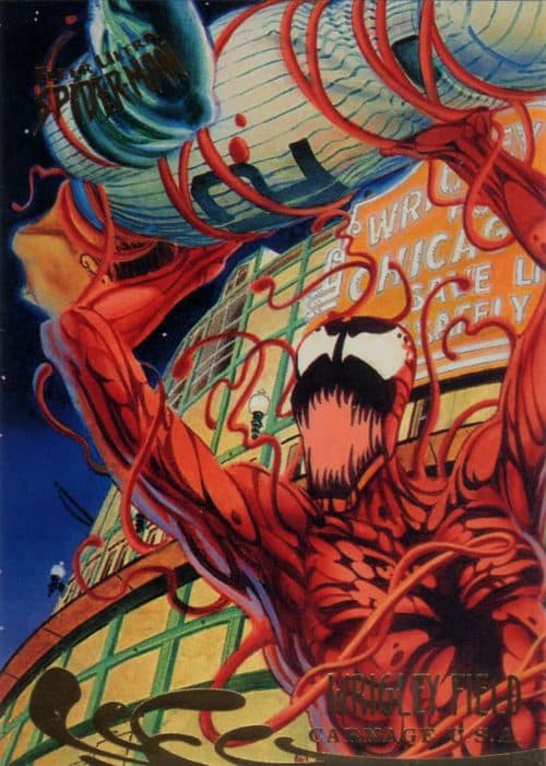 Wrigley Field #143 — Spider-Man Premiere 1995 Ultra