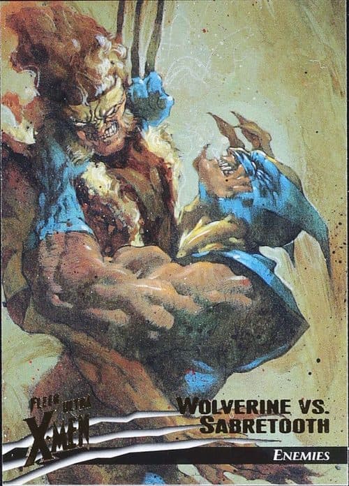Wolverine vs. Sabretooth #68 — X-Men Fleer Ultra: Wolverine