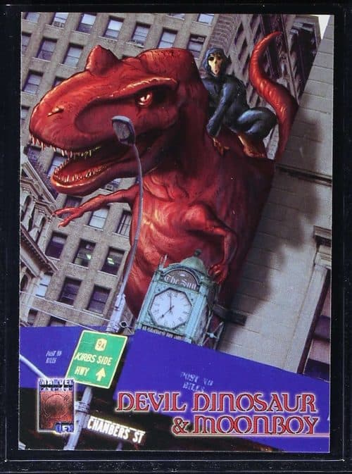 Devil Dinosaur & Moonboy Unsung Heroes #47 — Marvel Premium QFX