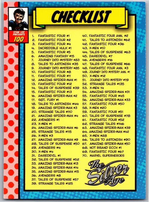 Checklist #100 — Marvel: The Silver Age