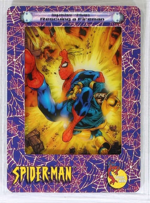 Spider-Man Rescuing a Fireman #29 — Spider-Man FilmCardz