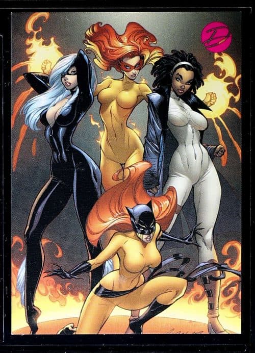 (black-yellow-white-gold; Marvel Heroes and Villains) #P3 — Marvel: Dangerous Divas