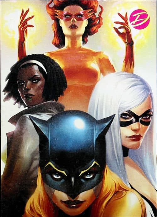 (Black Panther and friends; exclusive promo card) #P4 — Marvel: Dangerous Divas