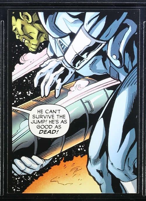 He can't survive the jump! He's as good as dea #5-17 — The Avengers: Kree-Skrull Wars