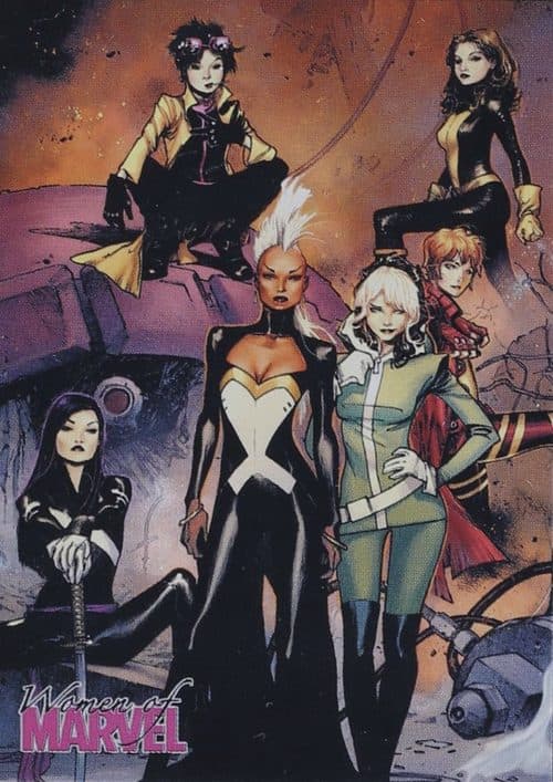 (6 gals standing; Non-Sport Update) #P2 — Women of Marvel Series 2