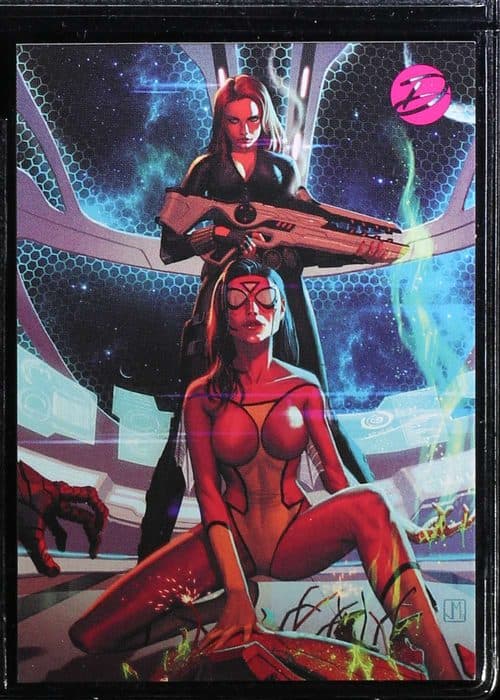 (Spider-Woman in front; Philly Non-Sport Show Fall 2014) #P4 — Marvel Dangerous Divas Series 2